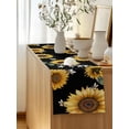thumbnail image 5 of Table Runner 70 Inches Long for Kitchen Dining, Vintage Sunflowers Dresser Scarf Farmhouse, Dining Table Decorations for Wedding/Parties, Elegant Pastoral Botanical Watercolor 13 x 70 In, 5 of 8
