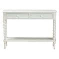 thumbnail image 3 of Baxton Studio Malinda White Wood 2-Drawer Console Table with Spindle Legs, 3 of 6