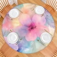 thumbnail image 2 of Colorful Cloud Star Tie Dye Pattern Round Fitted Tablecloth with Elastic Edge,Dining Table Cover Waterproof,Outdoor Round Tablecloth for Camping,Dining,Indoor and Outdoor, 2 of 7