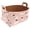 Multicolor 3, variant on Flowers Skulls Stars Storage Basket Collapsible Storage Bin, PU Foldable Basket Convenient Box Storage Organizer with Handles for Shelves Office Bedroom Closet Nursery Toys Laundry