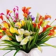 thumbnail image 3 of Morttic Artificial Flowers,Artificial Plants Outdoor 6 Pcs Plastic Flowers Fake Calla Lily Faux Plant UV Resistant Greenery for Garden Home Decor (Colorful), 3 of 7