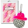 thumbnail image 5 of Car Freshie Insert Cards  50 pk 4x6 Lightning Bolt Stars Hot Pink fits in 5x7 for Holographic Bags Freshie Scent Label Care Instruction Cardstock, 5 of 5