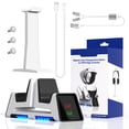 thumbnail image 1 of Muelle de carga Dual Dock Controller Cargador Almacenamiento Gafas Auriculares Base de carga Soporte para PS5 Hugtrwg Para estrenar, 1 of 9
