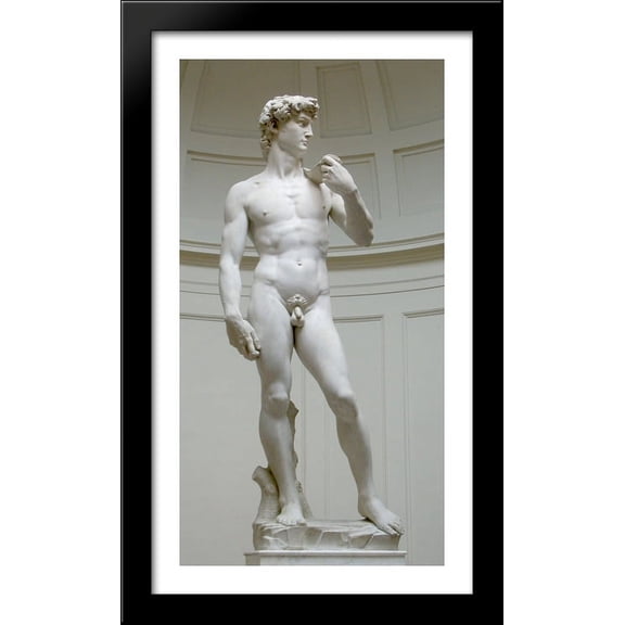Frame To Wall Michelangelo David 22" x40" Framed Print Art