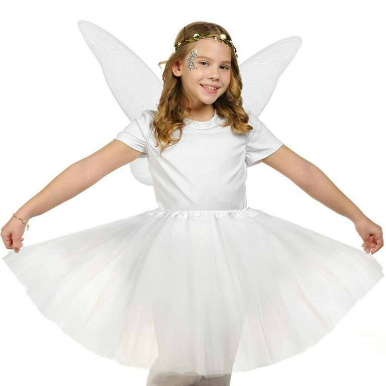 Funcredible Fairy Accessories Set - Fairy Wings, Fairy Crown with Glitter -  Tooth Fairy Wings - Party Favors for Women