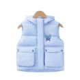 thumbnail image 4 of Esaierr Toddler Boys Girls Fall Winter down Puffer Cotton Vest Sleeveless Jacket for Kids Hooded down Cotton Waistcoat for 3-8 Years Old, 4 of 7