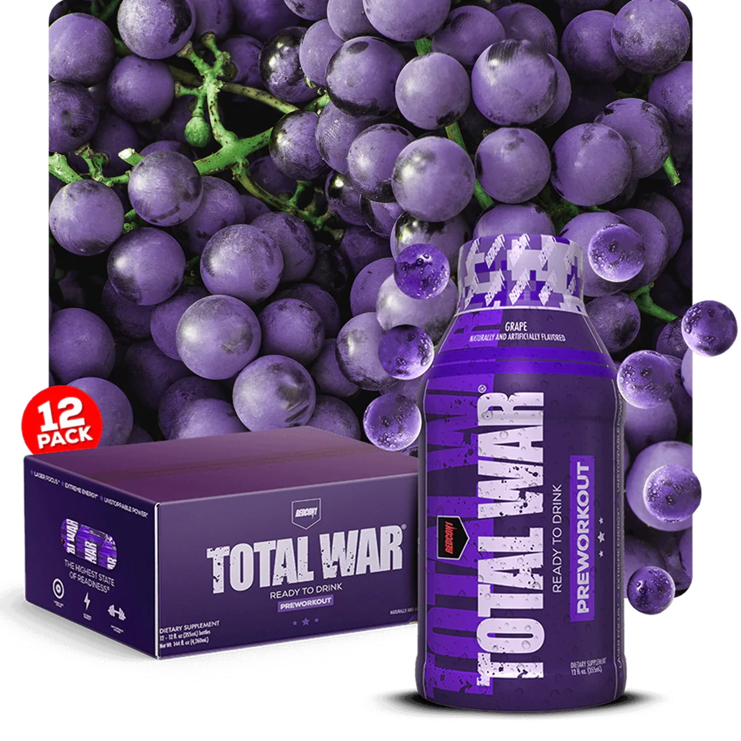 TOTAL WAR READY TO DRINK PREWORKOUT (12 SERVINGS)