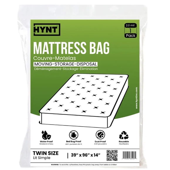 HYNT Heavy-Duty Mattress Bag for Moving & Storage – Strong Protection, Quality Material, Single Pack