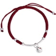 thumbnail image 2 of Here's a polished and professional product description based on the title you provided:\n\n \n\n**Vintage Bell Charm Woven Bracelet – Stylish Rope, 2 of 2