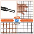 thumbnail image 5 of Solar Panel Bird Guard, Critter Guard for Solar Panels, 1/2 Inch PVC Coated Galvanized Wire Mesh Roll Kit with 100pcs Fastener Clips, 100pcs Cable Ties, Cutting Scissors and Gloves, 5 of 7