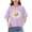 Purple, variant on Zpanxa Girls Shirts, Girls Summer Tops Big Girls Print T-Shirt Loose Short Sleeve Split Hem Casual Tee Purple Crew Neck Summer Tops for Kids 3-14 Years Purple 9 Years