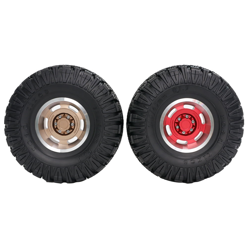 Wheel Rims for Car Toy Remote Control Crawler Car Metal Accessories for Toy Car Collectors Beadlock Wheel Rims