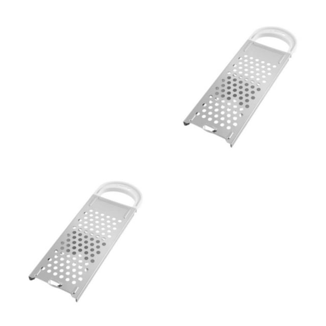 tredstone Râpe à Spa en Acier Inoxydable Facile à Manuelle pour Grand Application Robuste et Durable Facile à Nettoyer Blanc 2 Ensembles