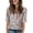 #01Dark Blue, variant on Women V Neck Half Sleeve T Shirts Dressy Casual Elbow Length Spring Fashion Fit Basic Tee Summer Tunic Top Blouse Pink M