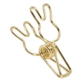 thumbnail image 3 of 20 Pcs Hollow Iron Paper Clips, Strong Metal Binder Clip with Shaped Handle, Multiuse Clamping Clips for Document Organization, Tickets, Clothes with Special Appearance, Reusable, 3 of 7