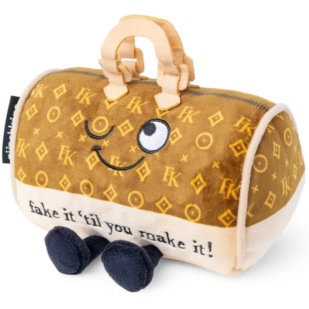 Punchkins Monedero Plushie - Falso hasta que lo hagas Sassy Monedero Regalo de felpa para compradores Lindo juguete de peluche para regalar