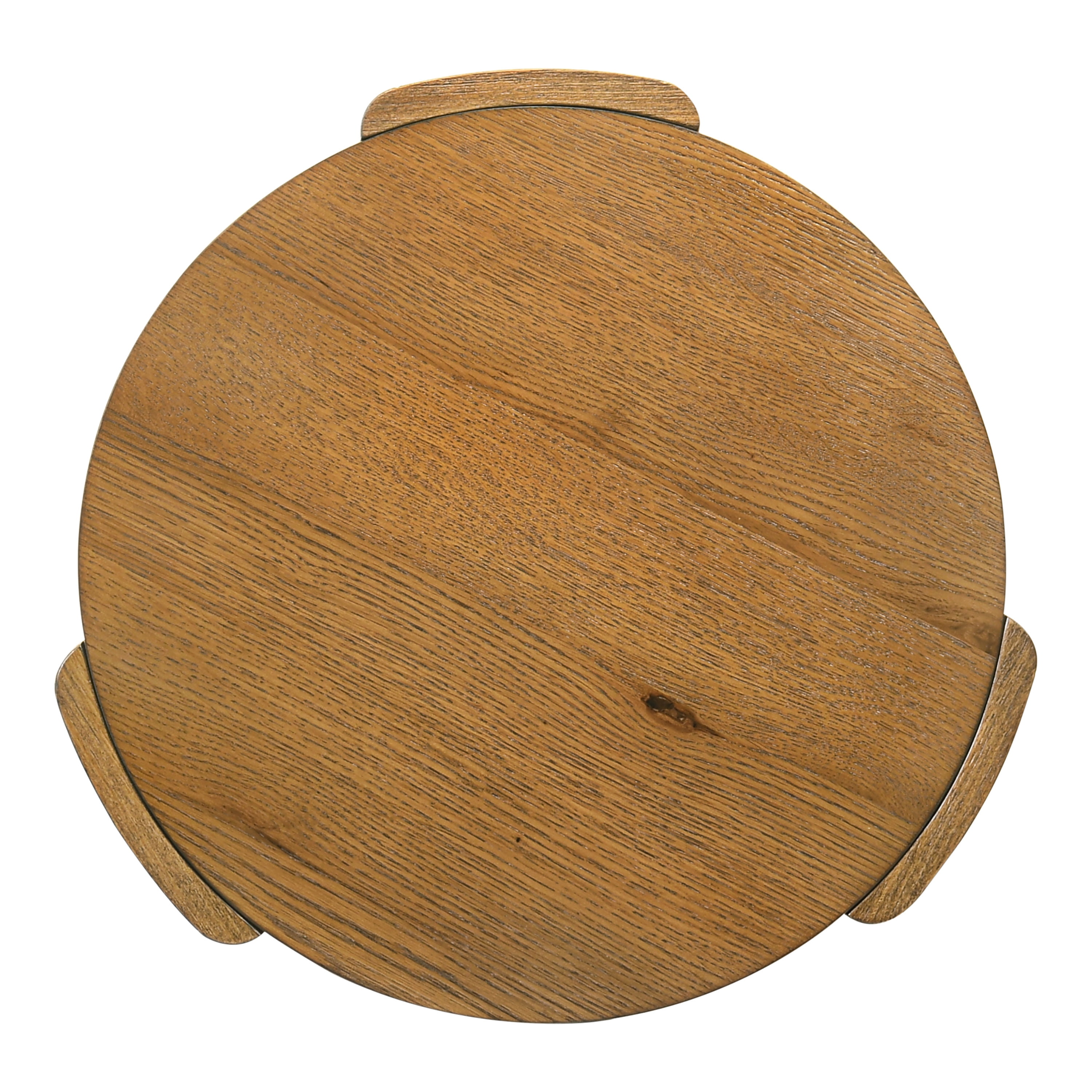 Furniture of America Honora Modern Wood 20-inch Oval End Table with Plinth Base, Walnut