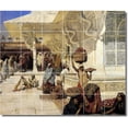 thumbnail image 1 of Ceramic Tile Mural-Edwin Weeks Village Painting 33. 72" w x 60" h using (30) 12 x 12 ceramic tiles, 1 of 9