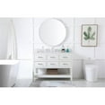 thumbnail image 6 of 48 inch single bathroom vanity in white with backsplash, 6 of 8
