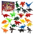 thumbnail image 3 of Mini dinosaurio de 24 piezas para niños, figuras de animales de simulación, calendario de adviento de Navidad, juego de dinosaurios, regalo de Navidad, 3 of 4