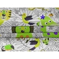 thumbnail image 5 of oneOone Velvet Light Green Fabric Cute Animal Sewing Material Print Fabric By The Yard 58 Inch Wide, 5 of 7