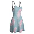 thumbnail image 4 of Floral Mermaid Pattern Slip Dress Dress Summer Elegant Women's Dress Women's Clothing, 4 of 6
