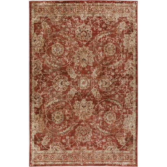 Dalyn Mercier Area Rug MR2 Mr2 Spice Spice Petals Scallops 3' 1" x 5' 1" Rectangle