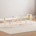 thumbnail image 3 of Qaba Ensemble de Table et Chaises pour Enfants 3 Pcs pour Garçons et Filles de 3 à 8 Ans, Vert, 3 of 10