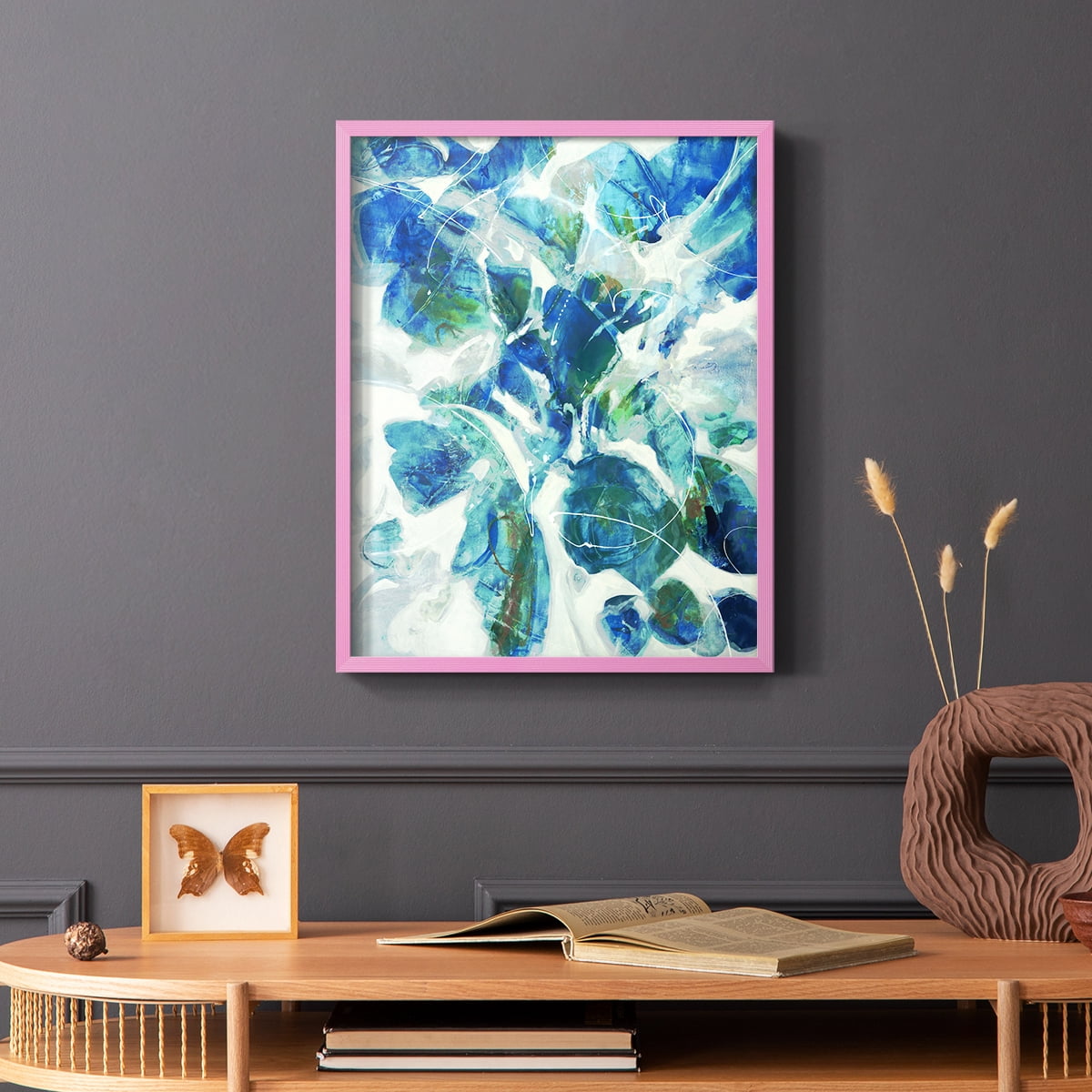 Winding Road Framed Print - Solid Wood in Single Picture Frame Solid Wood 2 Framed Print