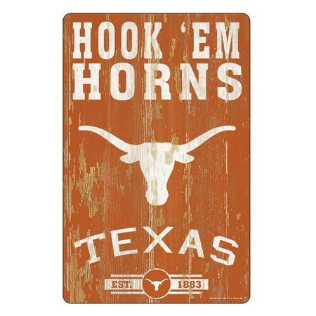 Texas Longhorns Sign 11x17 Wood Slogan Design (Best Slogan On Earth)