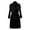 Black, variant on comerut Women Coat Autumn Winter Belted Turn-down Collar Elegant Solid Color Dual Pocket Long Sleeves Thick Warm Mid-long Office Ladies Female Jacket Outwear