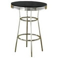 thumbnail image 3 of A Line Furniture Hackensack Nostalgic Retro Chrome Bar Set White Table/4 Stools, 3 of 5