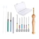 thumbnail image 1 of Kit de bordado con aguja perforadora de 12 piezas, enhebradores de agujas para principiantes. C, 1 of 9
