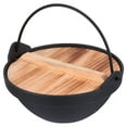 thumbnail image 5 of TAILTOSS Camping Cooking Equipment Cast Iron Pot with Lid Black 1Set 6.7X6.7X2.8In, 5 of 11