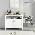thumbnail image 2 of Buffet Cabinet with Storage, Freestanding Kitchen Cabinet with Adjustable Shelf, Storage Sideboard Console Table, 2 of 18