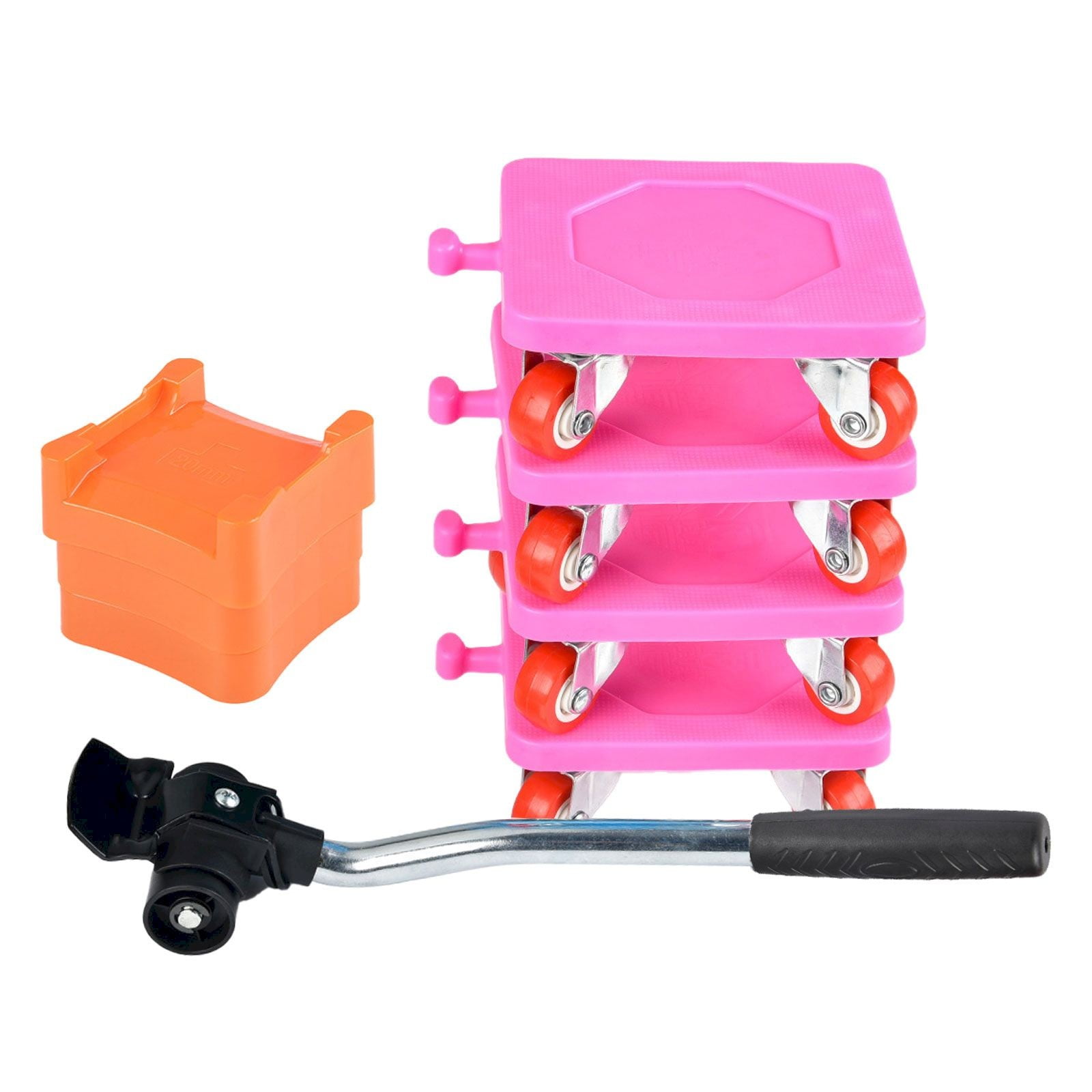 Heavy Duty Furniture Mover Lifter Set With 4 360° Rotatable Rubber Wheels Upgrade Large Panel Moving Tool For Heavy Furniture Home Moving Anti-Slip Stable Support Easy Moving Accessory