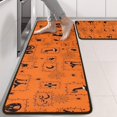 thumbnail image 2 of Kitchen Rugs Sets Of 2,Halloween Framed Icons Pattern Anti Fatigue Kitchen Mat Rugs Non Slip Washable,Decorative Kitchen Floor Mats for Kitchen,Sink,Laundry,17"x47"+17"x47", 2 of 5