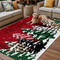 thumbnail image 2 of Fsddascl Red Tree Christmas Outdoor Rug for Patio/Deck/Porch, Non-Slip Large Area Rug 6 x 9 Ft, Xmas Tree Snowflake Plaid Indoor Outdoor Rugs Washable Area Rugs, Reversible Camping Rug Carpet Runner, 2 of 5