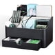 thumbnail image 3 of Organizador de maquillaje KINGFOM Leather con cajón para tocador negro, 3 of 9