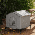 thumbnail image 3 of Waterproof Outdoor Pet House Cat Dog Shelter Warm Foldable Bed Puppy Kennel, 3 of 6