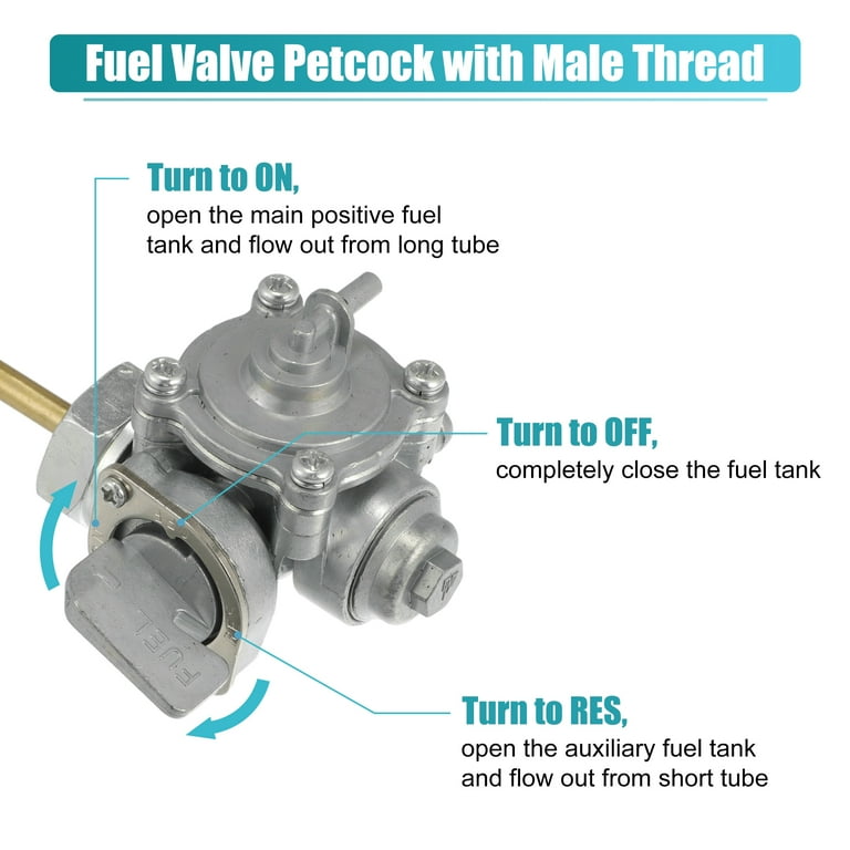 Motorcycle Fuel Valve Petcock with Male Thread for Honda Nighthawk