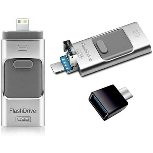 Phoxfer RecovStick FlashDrive 64GB USB Flash Drive for iPhone, Android Phone, PC, MAC, iPad Memory Expansion | Durable USB Thumb Drive | Easy Transfer, Syncing Data Retention USB for iPhone Storage