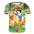 thumbnail image 1 of Camisetas de verano para niños de Blancanieves, camisetas de moda para niños y niñas, camisetas casuales de dibujos animados de manga corta de Disney para niños de 4 a 14 años, 6 años Gao Jinjia LED, 1 of 2