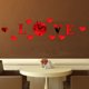 thumbnail image 3 of 3D LOVE espejo pegatina reloj acrílico DIY reloj de pared amor calcomanías decoración del hogar espejo de cristal papel tapiz AweSitey JJ11035-04, 3 of 4