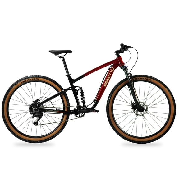 Bicicleta BENOTTO Montaña ARIZONA R29 9V. Hombre DS Frenos Doble Disco Hidraulico Aluminio Grafito/Guinda Talla:UN