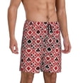 thumbnail image 2 of Balery Poker Pantalones cortos de pijama de punto de algodón para hombre con cinturilla y bolsillos-X-Large, 2 of 6