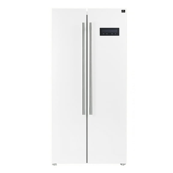 Forno Salerno Espresso 33-inch Side-by-Side 15.6 Cu.Ft. White Refrigerator