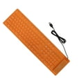 thumbnail image 3 of Foldable Silicone Keyboard, 108 Keys USB Wired Waterproof Rollup Keyboard, Dustproof Anti Oil Computer Keyboard for PC Notebook Laptop, Mute Typing, 3 of 7