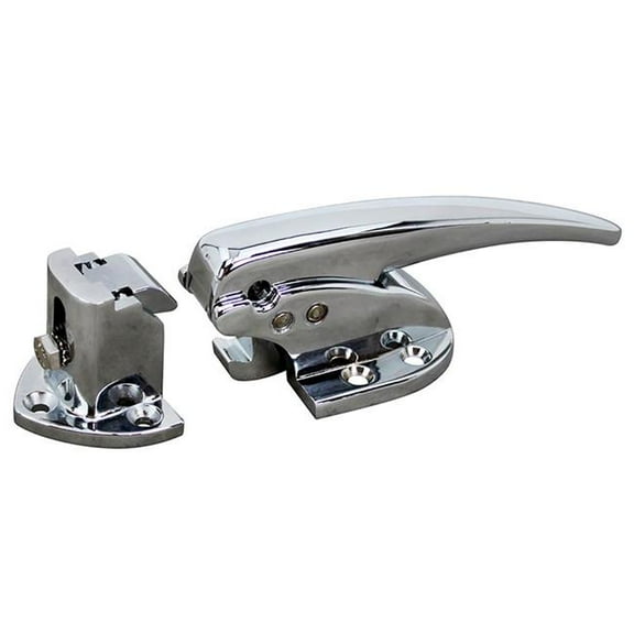 AllPoints B2950962 22-1104 7 in. Door Latch with Strike - Curved Handle & Adjustable Offset