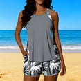 thumbnail image 5 of qucoqpe Tankini Swimsuits for Women Fashion Floral Two Piece Modest Bathing Suits Vacation Beach Swimwear with Boyshorts, 5 of 8